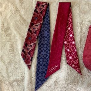 Pink Coach Purse and purse ribbons